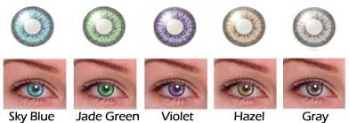 2 Tone Green Colored Contacts - Buy 2 Tone Green Contact Lenses Online
